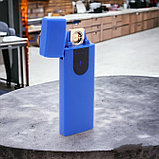 Зажигалка USB пьезозажигалка USB LIGHTER (беспламенная, перезаряжаемая), Синий, фото 5