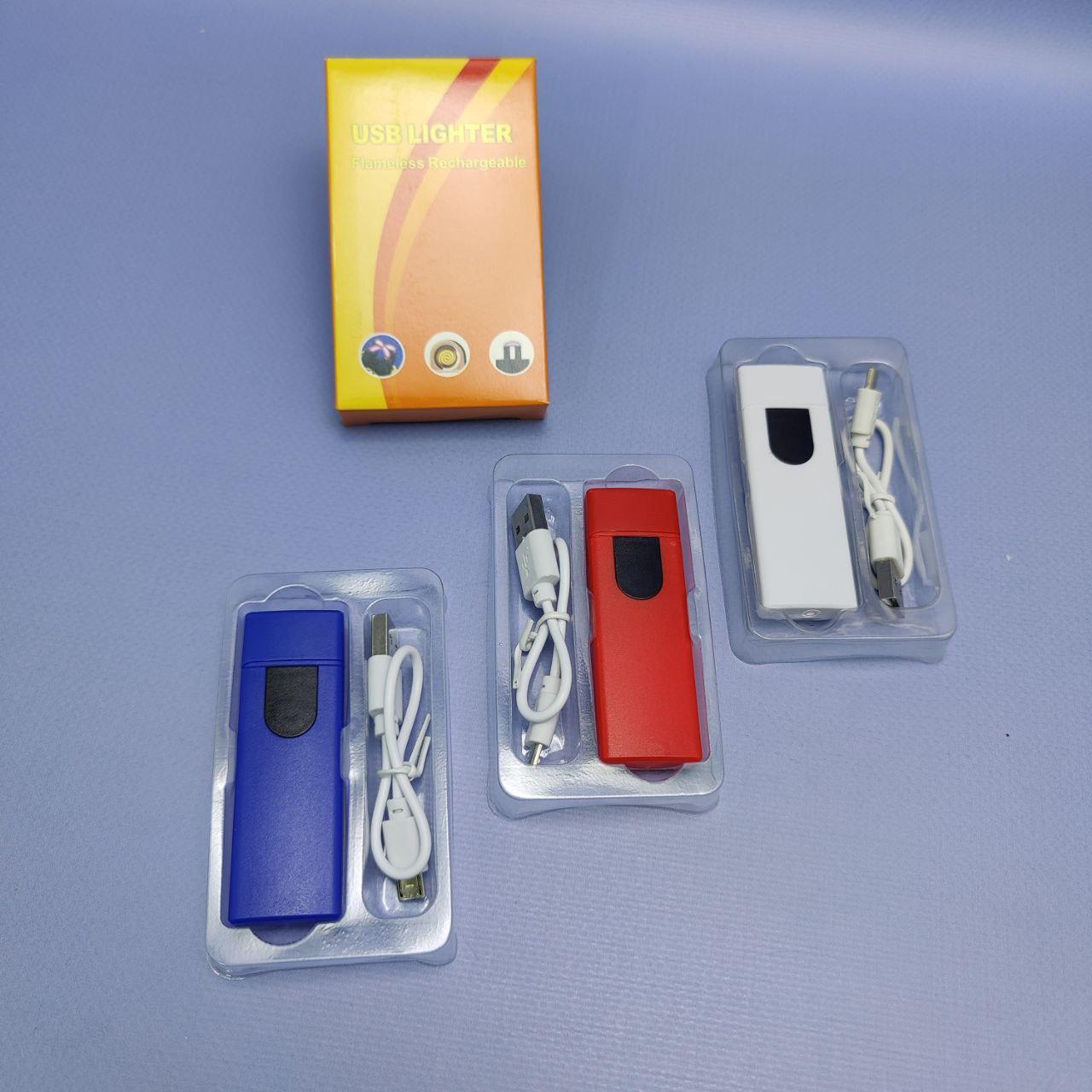 Зажигалка USB пьезозажигалка USB LIGHTER (беспламенная, перезаряжаемая), Синий - фото 4 - id-p223773005