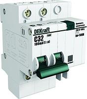 Выключатель автоматический дифференциального тока 2п (1P+N) C 6А 30мА тип AC ДИФ-101 со встроен. защит. от