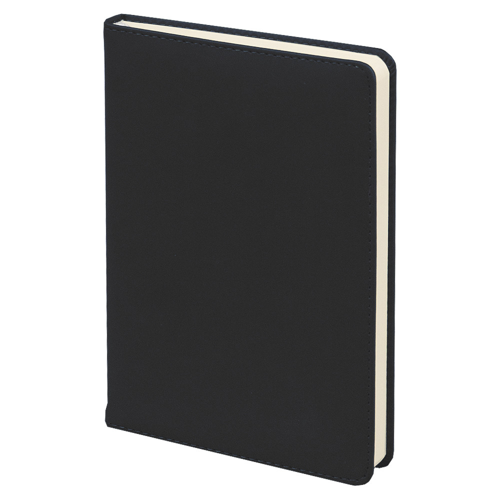 Ежедневник полудатированный Classic Soft А5, черный, в твердой обложке с поролоном - фото 1 - id-p225509991