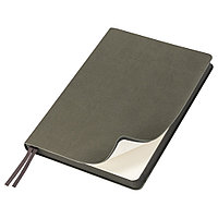 Ежедневник блок в клетку Flexy Soft Touch Latte А5, серый, недатированный, в гибкой обложке