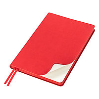 Ежедневник Flexy Soft Touch Latte А5, красный, недатированный, в гибкой обложке, блок в клетку