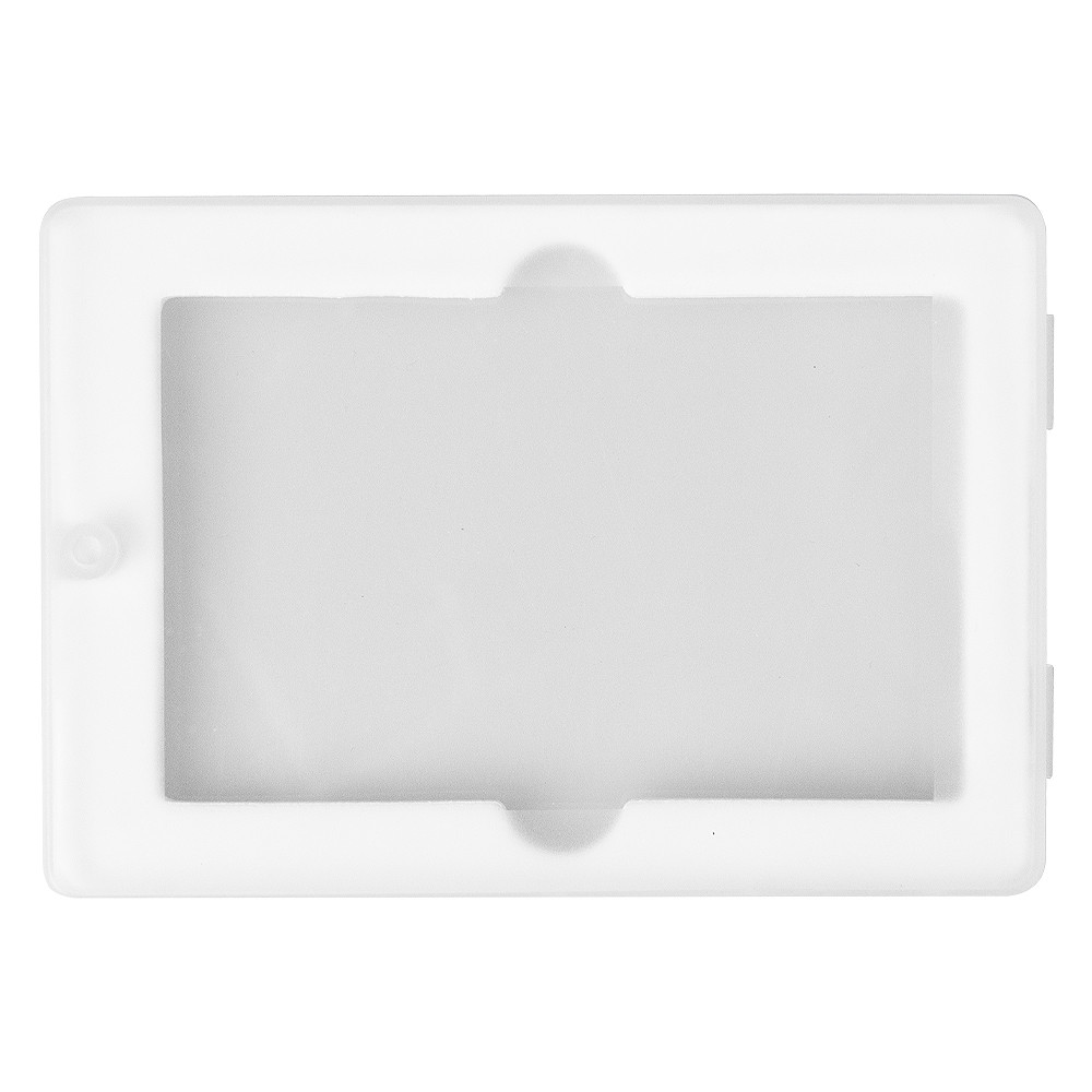 Футляр для флеш накопителя в виде кредитной карты, пластик, белый/прозрачный - фото 1 - id-p224806075