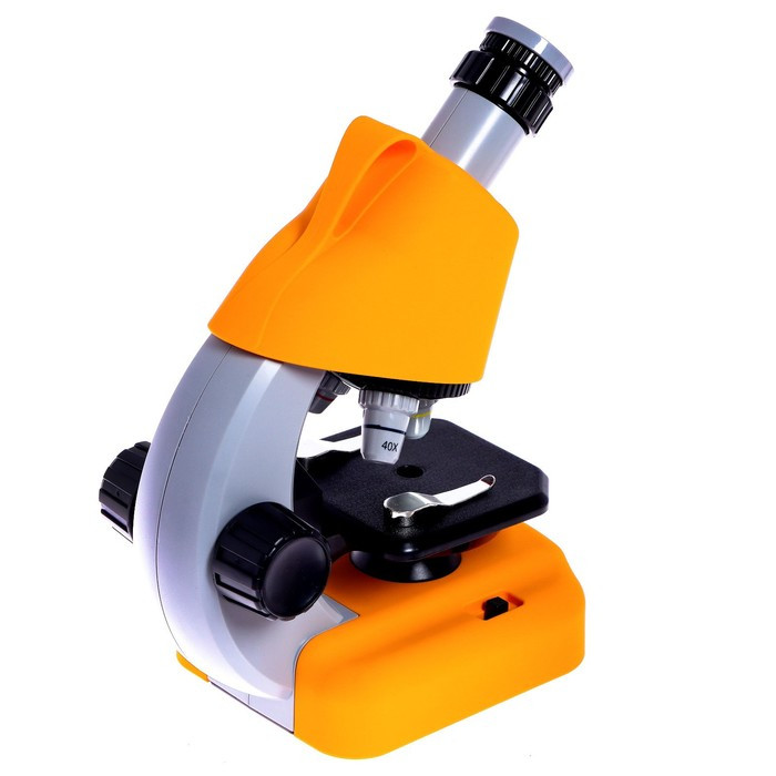 Микроскоп детский «Юный ученый» кратность х100, х400, х1200, подсветка, цвет жёлтый - фото 4 - id-p225511550