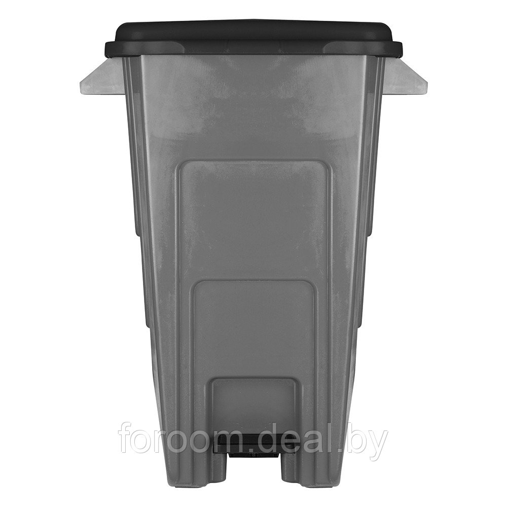 Бак для мусора 100л с крышкой, на колесах, дым Spin&Clean Freestyle SC700221026 - фото 3 - id-p225518618