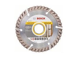 Алмазный круг 115х22.2 мм универс. сегмент. Turbo STANDARD FOR UNIVERSAL BOSCH (сухая резка)