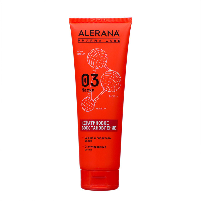 Маска для волос Alerana Pharma care с кератином восстанавливающая, 260мл - фото 1 - id-p225520577