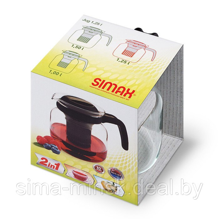 Чайник SIMAX Matura с пластиковым фильтром 1 л - фото 2 - id-p225521053