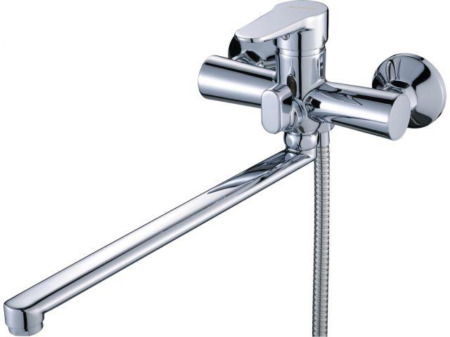 Смеситель для ванны D35-C, серия 200 ECONOCE (Длинный поворотный L-излив. Эксцентриков нет) - фото 1 - id-p225522946