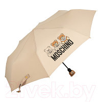 Зонт складной Moschino 8061-OCD Scribble Bear Dark Beige