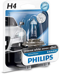 Галогенные лампы Philips H4 Intense White Xenon Effect 4300K