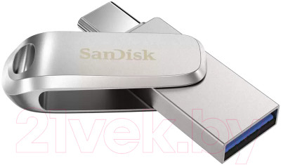Usb flash накопитель SanDisk Ultra Dual Drive Luxe USB Type-C 256GB (SDDDC4-256G-G46) - фото 3 - id-p225529745