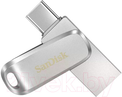 Usb flash накопитель SanDisk Ultra Dual Drive Luxe USB Type-C 256GB (SDDDC4-256G-G46) - фото 4 - id-p225529745