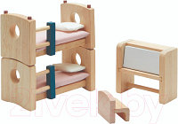 Комплект аксессуаров для кукольного домика Plan Toys Набор мебели для детской комнаты / 7353