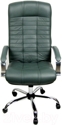 Кресло офисное Деловая обстановка Атлант Хром кожа люкс - фото 3 - id-p225546122
