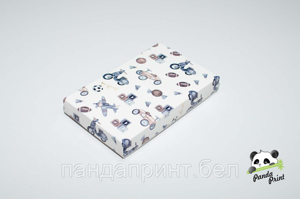 Коробка 120х200х30 Детские игрушки (крафт дно)
