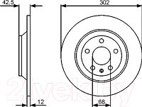 Тормозной диск Bosch 0986479458