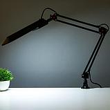Лампа настольная  UTLED-017С на струбцине, G23 8Вт LED черный, фото 3