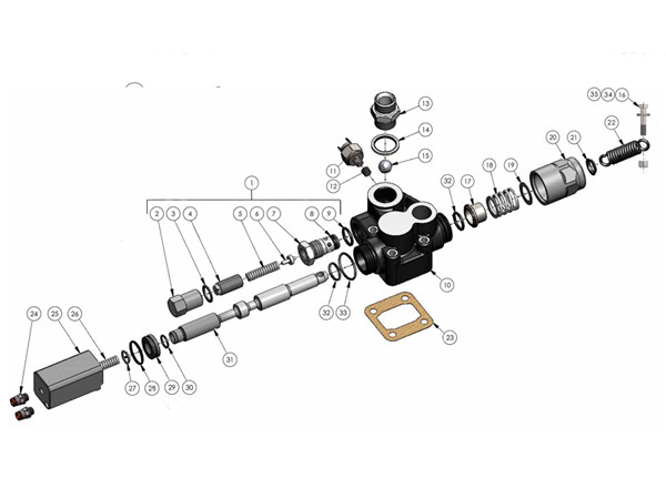 Комплект уплотнений клапана Модулар