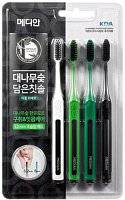 Набор зубных щеток Median Bamboo Charcoal Toothbrush