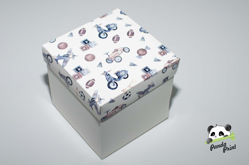 Коробка 150х150х150 Детские игрушки (белое дно) - фото 1 - id-p225555491