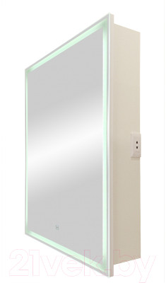 Шкаф с зеркалом для ванной Континент Allure Led 60х80 L - фото 4 - id-p225555092