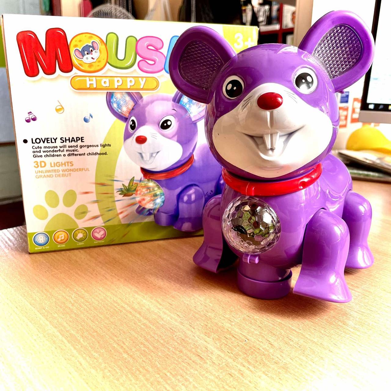 Детская интерактивная игрушка "Mouse" с диско- шаром и музыкой.Супер-цена! - фото 1 - id-p225556251