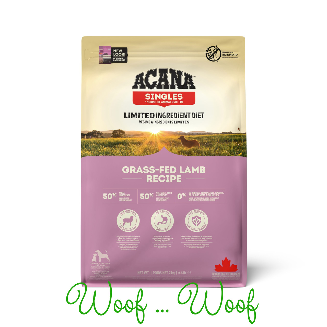 Сухой корм для собак Acana Grass-Fed Lamb 11.4кг - фото 1 - id-p225556190