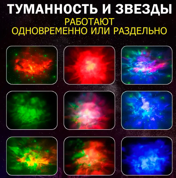 Ночник проектор звёздного неба астронавт Astronaut Nebula Projector - фото 9 - id-p225556514