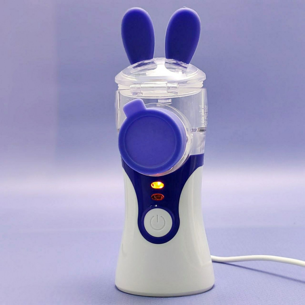 Компактный ультразвуковой ингалятор для детей и взрослых MESH Nebulizer KWL-U101 (3 насадки, 3 режима распылен - фото 5 - id-p225556832