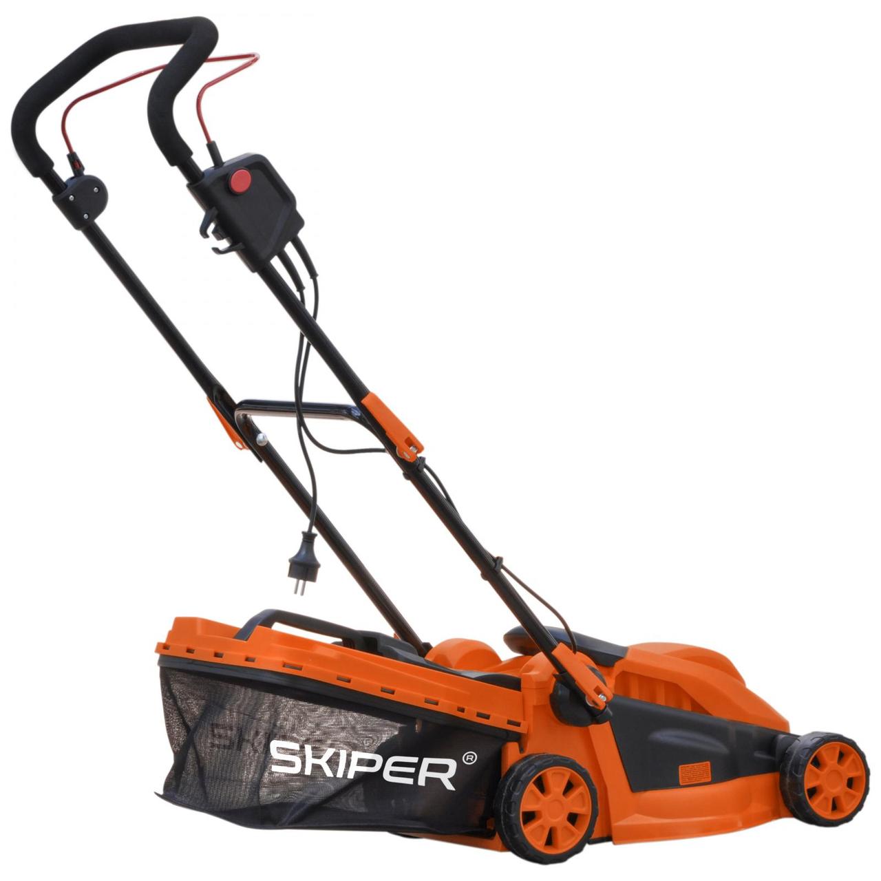 Газонокосилка электрическая SKIPER EL3215 (1500 Вт, шир.32 см, выс. 20-50 мм (3 поз), травосб. 30 л) - фото 3 - id-p225559943