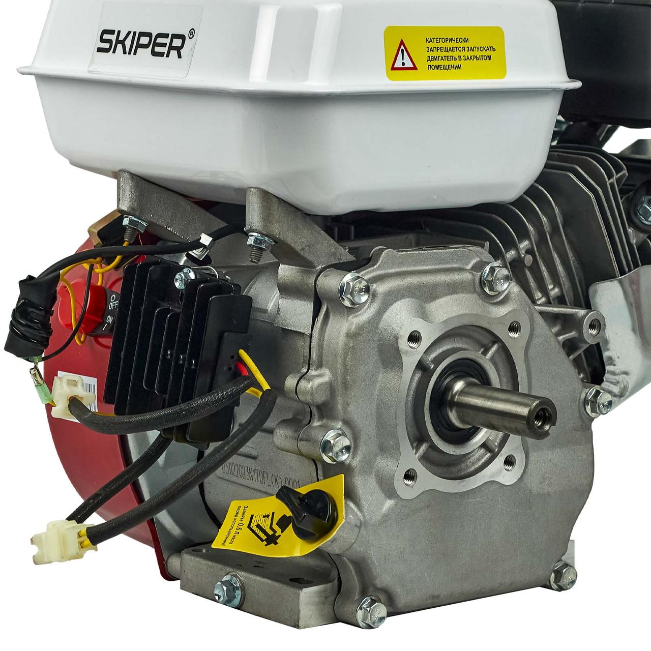 Двигатель бензиновый SKIPER N170FL(K) (8 л.с., вал диам. 20мм х50мм, шпонка 5мм) - фото 4 - id-p225560528