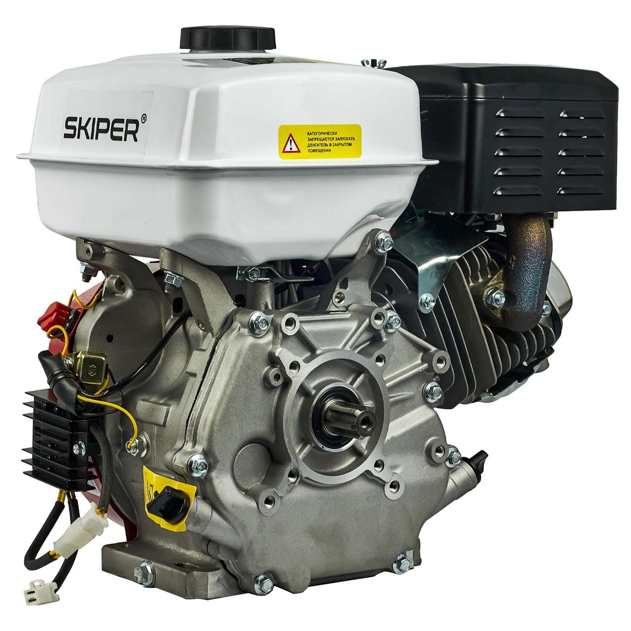 Двигатель бензиновый SKIPER N177FL(SFT) (10 л.с., шлицевой вал диам. 25мм х35мм) - фото 3 - id-p225560530