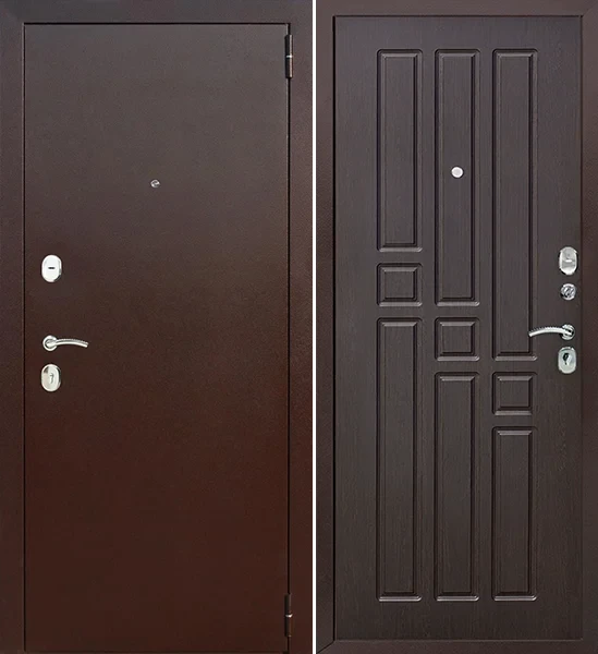 Двери входные металлические Гарда 8 мм, венге