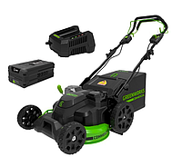 Аккумуляторная газонокосилка GreenWorks GC82LM61S 82В TwinForce DigiPro (в комплекте с АКБ 5 А/Ч и ЗУ)