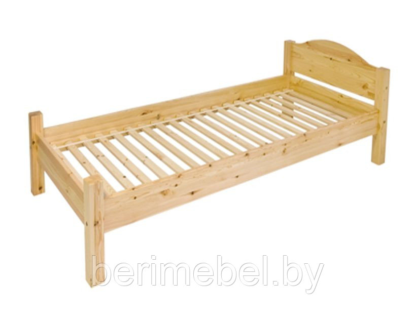 Кровать "Леона-1" МД-218 (90х200) сосна натуральная, фото 2