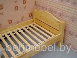 Кровать "Леона-1" МД-218 (90х200) сосна натуральная, фото 3