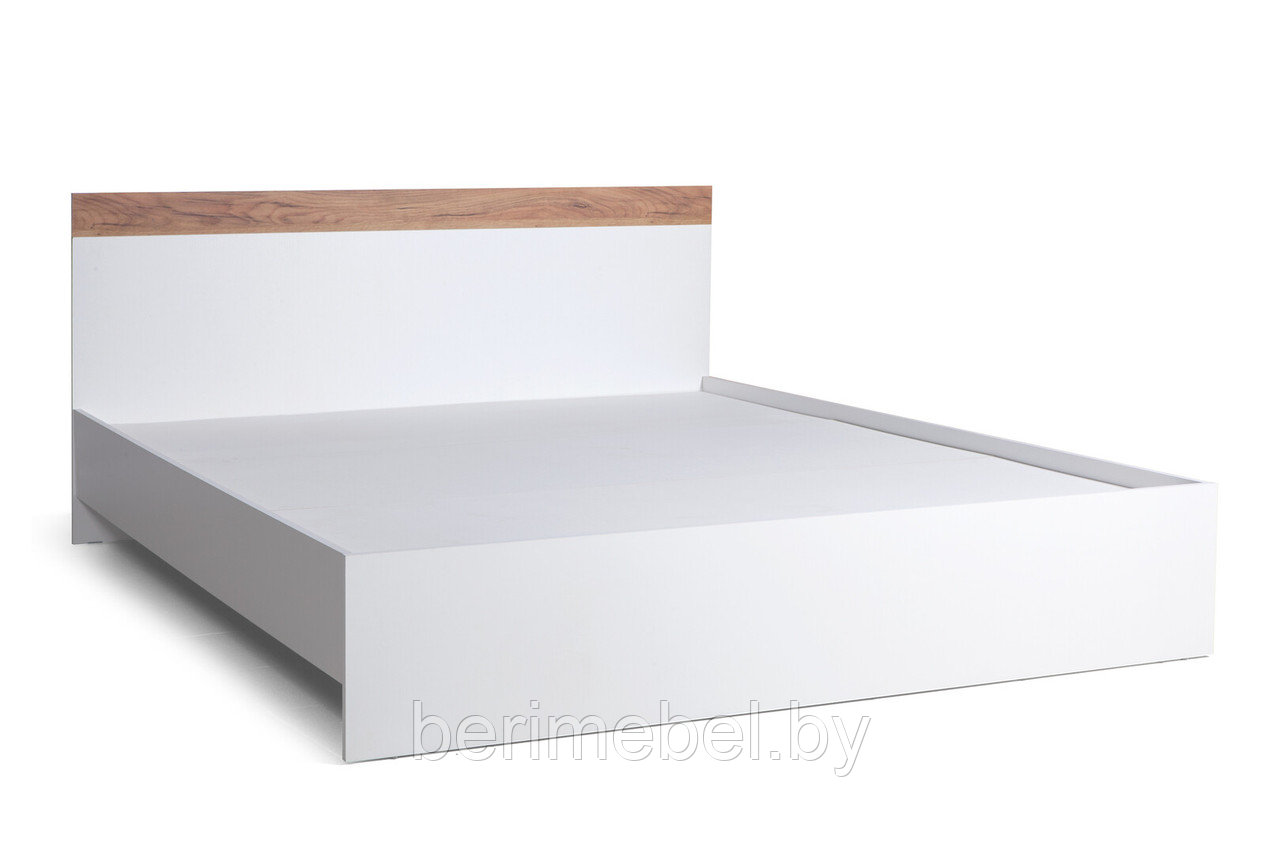 Кровать "Лего нью-1,4" (белый/венге) Олмеко - фото 4 - id-p175543633