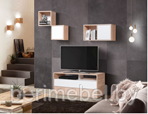 Мебель для гостиной "Куб-1"(белый/дуб сонома) - фото 1 - id-p204538287