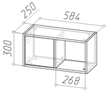 Мебель для гостиной "Куб-1"(белый/дуб сонома), фото 10