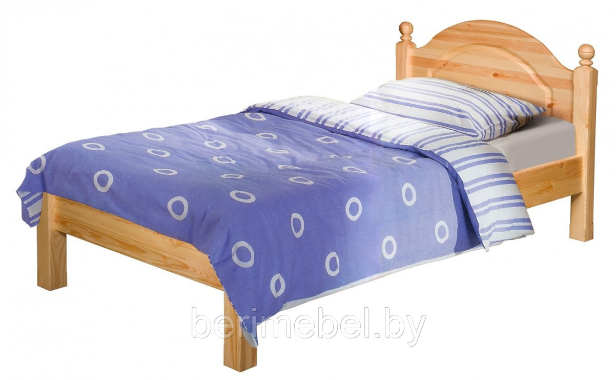 Кровать односпальная «Лотос» (90х200) без ножной спинки Б-1089-08 - фото 1 - id-p65577724