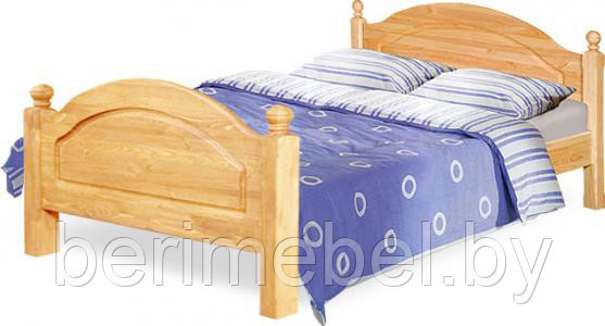 Кровать односпальная «Лотос» (90х200) с ножной спинкой Б-1089-05 - фото 1 - id-p65577738