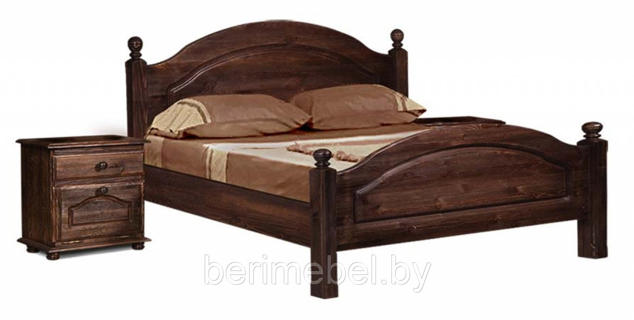Кровать односпальная «Лотос» (90х200) с ножной спинкой Б-1089-05 - фото 2 - id-p65577738