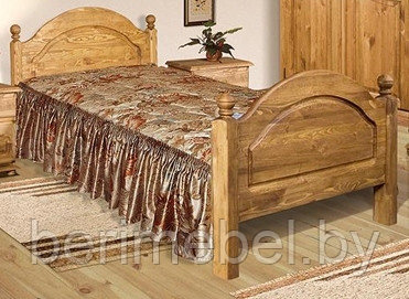 Кровать двуспальная «Лотос» (160х200) с ножной спинкой Б-1090-11 - фото 4 - id-p65579640