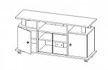 ТВ тумба "Виста-13" венге Олмеко, фото 2