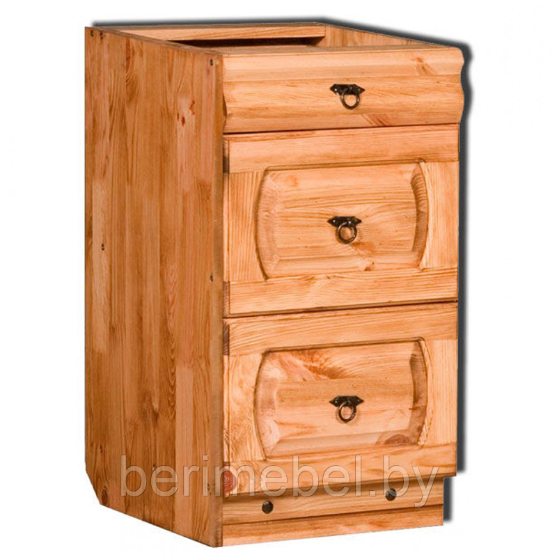 Мебель для кухни "Викинг GL" шкаф-стол с 3-мя ящиками (450мм) №2 (с метабоксами) - фото 1 - id-p208854085