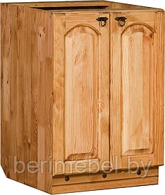 Мебель для кухни "Викинг GL" шкаф-стол (600мм) №3  (с полкой)
