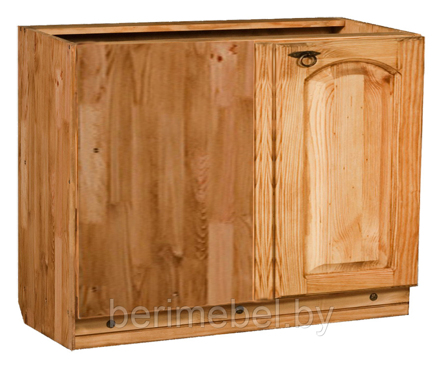 Мебель для кухни "Викинг GL" шкаф-стол в угол (990мм) №6 (с полкой)