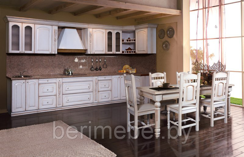 Мебель для кухни "Викинг GL" шкаф настенный (450мм) №8 (с полкой) - фото 4 - id-p208868161