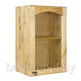 Мебель для кухни "Викинг GL" шкаф настенный (дверь стекло) (300мм) (с полкой) №19